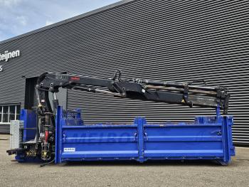 CONTAINER + HIAB 166 CRANE / KRAN